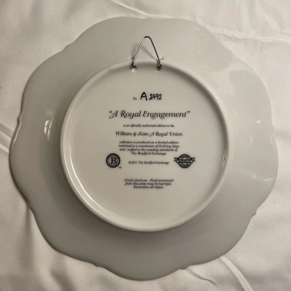 The Bradford Exchange Will & Kate Royal Engagement Plate
